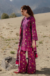 MAARIA.B — 3pc on Digital Lawn with Lawn 4 side printed Dopatta image 1